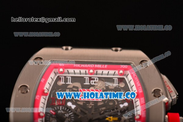 Richard Mille RM005 FM Asia Automatic Steel Case with Skeleton Dial and Red Inner Bezel - Click Image to Close